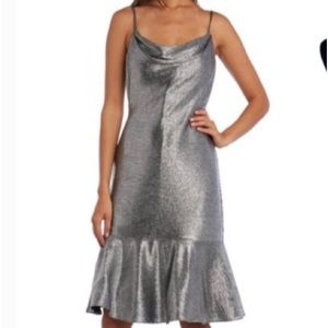 NWT NW Nightway Flounce Dress Drapey Sleeveless